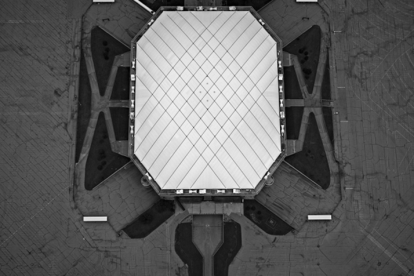 Photograph Peter Andrew Lusztyk Silverdome on One Eyeland